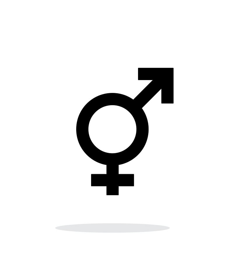 Transgender icon on white background. Vector illustration.