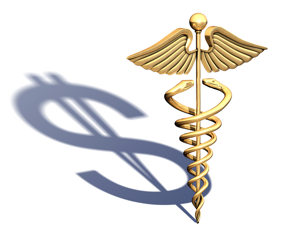 Caduceus Medical Symbol Chrome