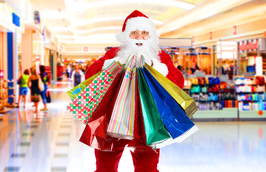 Shopping Christmas Santa